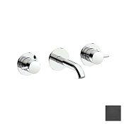 Almar Round Смеситель для раковины, внешняя часть, излив 16,5 см, цвет: PVD brushed absolute black E210056.AB