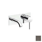 Almar Square Смеситель для раковины, внешняя часть, излив 12,5 см, цвет: PVD brushed gun metal E210074.GM