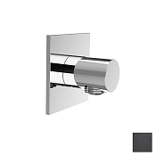 Almar Square Шланговое подключение для лейки с держателем, цвет: PVD brushed absolute black E095036.AB