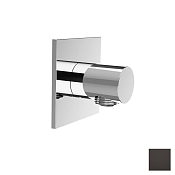 Almar Square Шланговое подключение для лейки с держателем, цвет: PVD polished deep black E095036.DB