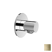 Almar Round Шланговое подключение для лейки с держателем, цвет: PVD polished gold E095040.GO