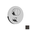 Almar Core Round Термостат для душа, внешняя часть на 2 потребителя, цвет: PVD polished deep black E176632.DB