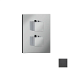 Almar Core Square Термостат для душа, внешняя часть на 1 потребитель, цвет: brushed absolute black E176821.AB