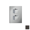 Almar Core Square Термостат для душа, внешняя часть на 1 потребитель, цвет: PVD polished deep black E176821.DB