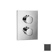 Almar Core Square Термостат для душа, внешняя часть на 1 потребитель, цвет: brushed absolute black E176881.AB