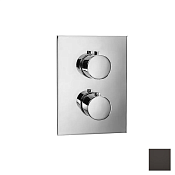 Almar Core Square Термостат для душа, внешняя часть на 1 потребитель, цвет: PVD polished deep black E176881.DB