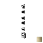 Almar High Flow Kuky Термостат для душа, внешняя часть на 5 потребителей, цвет: PVD polished gold E180005.GO