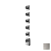 Almar High Flow Kuky Термостат для душа, внешняя часть на 5 потребителей, цвет: nickel brushed E180005.NB