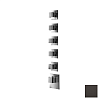 Almar High Flow Square Термостат для душа, внешняя часть на 5 потребит, цвет: polished deep black E180025.DB