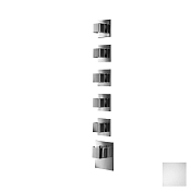 Almar High Flow Square Термостат для душа, внешняя часть на 5 потребителей, цвет: matt white E180025.MW