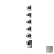 Almar High Flow Square Термостат для душа, внешняя часть на 5 потребителей, цвет: nickel brushed E180025.NB