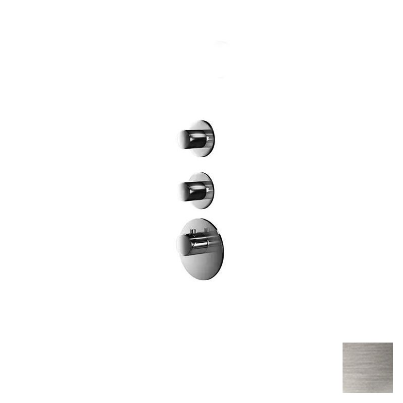 Almar High Flow Round Термостат для душа, внешняя часть на 2 потребителя, цвет: nickel brushed E180032.NB