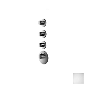 Almar High Flow Round Термостат для душа, внешняя часть на 3 потребителя, цвет: matt white E180033.MW