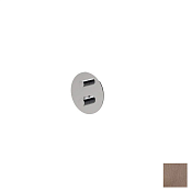 Almar High Flow Round Термостат для душа, внешняя часть на 1 потребитель, цвет: PVD brushed copper E180041.CO