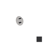 Almar High Flow Round Термостат для душа, внешняя часть на 1 потребитель, цвет: matt black E180041.MB