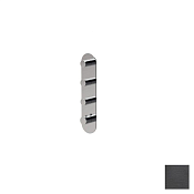 Almar High Flow Round Термостат для душа, внешняя часть на 3 потребит., цвет: brushed absolute black E180043.AB