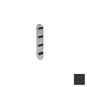 Almar High Flow Round Термостат для душа, внешняя часть на 3 потребителя, цвет: matt black E180043.MB