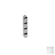 Almar High Flow Round Термостат для душа, внешняя часть на 3 потребителя, цвет: matt white E180043.MW