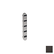 Almar High Flow Round Термостат для душа, внешняя часть на 4 потребителя, цвет: polished deep black E180044.DB