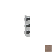 Almar High Flow Square Термостат для душа, внешняя часть на 2 потребителя, цвет: PVD brushed copper E180062.CO