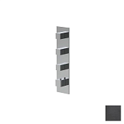 Almar High Flow Square Термостат для душа, внешняя часть, 3 потребит., цвет: brushed absolute black E180063.AB