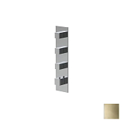 Almar High Flow Square Термостат для душа, внешняя часть на 3 потребителя, цвет: PVD polished gold E180063.GO