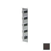 Almar High Flow Square Термостат для душа, внешняя часть на 4 потребителя, цвет: polished deep black E180064.DB