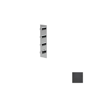 Almar High Flow Square Термостат для душа, внешняя часть, 3 потребит., цвет: brushed absolute black E180073.AB