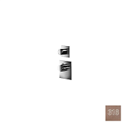 Almar High Flow Square Термостат для душа, внешняя часть на 1 потреб., цвет: 316 PVD brushed copper E180081.CO316