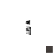 Almar High Flow Square Термостат для душа, внешняя часть на 1 потреб., цвет: PVD polished deep black E180081.DB