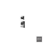 Almar High Flow Square Термостат для душа, внешняя часть на 1 потреб., цвет: 316 brushed gun metal E180081.GM316