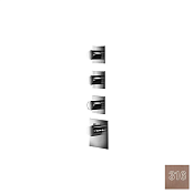 Almar High Flow Square Термостат для душа, внешняя часть на 3 потреб., цвет: 316 PVD brushed copper E180083.CO316