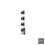 Almar High Flow Square Термостат для душа, внешняя часть на 3 потреб., цвет: 316 brushed gun metal E180083.GM316