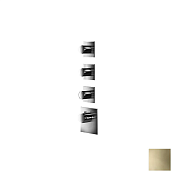 Almar High Flow Square Термостат для душа, внешняя часть на 3 потреб., цвет: PVD polished gold E180083.GO