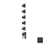 Almar High Flow Square Термостат для душа, внешняя часть на 5 потреб., цвет: PVD polished deep black E180085.DB