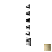 Almar High Flow Square Термостат для душа, внешняя часть на 5 потребителей, цвет: PVD polished gold E180085.GO