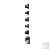 Almar High Flow Square Термостат для душа, внешняя часть на 5 потребителей, цвет: matt white E180085.MW