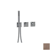 Almar Modular Square Термостат для душа, внешняя часть на 2 потребителя, цвет: PVD brushed copper E180183.CO
