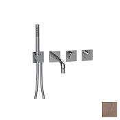 Almar Modular Square Термостат для ванны с изливомидушем, внешняя часть, цвет: PVD brushed copper E180185.CO