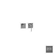 Almar Modular Square Смеситель для душа, внешняя часть на 2 потребителя, цвет: 316 brushed gun metal E180191.GM316