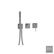 Almar Modular Square Смеситель для душа, внешняя часть, 2 потреб., цвет: 316 brushed stainless steel E180192.316