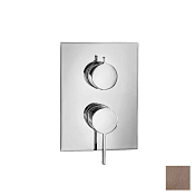 Almar Core Square Смеситель для душа, внешняя часть на 3 потребителя, цвет: PVD brushed copper E186543.CO