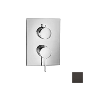 Almar Core Square Смеситель для душа, внешняя часть на 3 потребителя, цвет: PVD polished deep black E186543.DB