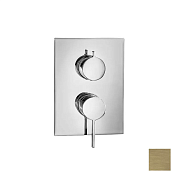 Almar Core Square Смеситель для душа, внешняя часть на 3 потребителя, цвет: PVD brushed high brass E186543.HB