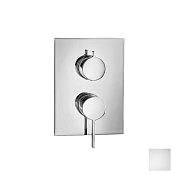 Almar Core Square Смеситель для душа, внешняя часть на 3 потребителя, цвет: matt white E186543.MW