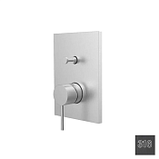 Almar Core Square Смеситель для душа, внешняя часть на 2 потребит., цвет: 316 brushed absolute black E186582.AB316