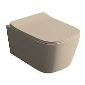 ArtCeram A16 Унитаз подвесной 36x52 см, смыв торнадо, покрытие Saniglaze, цвет: sand ASV006 59 00