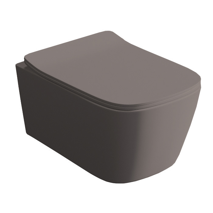 ArtCeram A16 Унитаз подвесной 36x52 см, смыв торнадо, покрытие Saniglaze, цвет: gravel ASV006 60 00