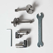 ArtCeram Atelier Комплект петель для крышки-сиденья с микролифтом, цвет: chrome AZA004 71