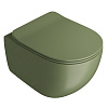 ArtCeram File 2.0 Унитаз подвесной 37x52 см, смыв торнадо, покрытие Saniglaze, цвет: green salvia FLV006 44 00